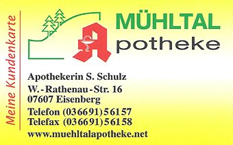 Mühltal-Apotheke Kundenkarte